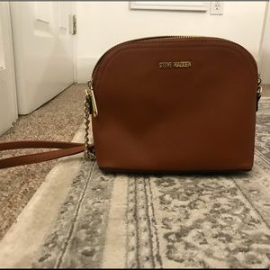 Steve Madden cognac cross body bag